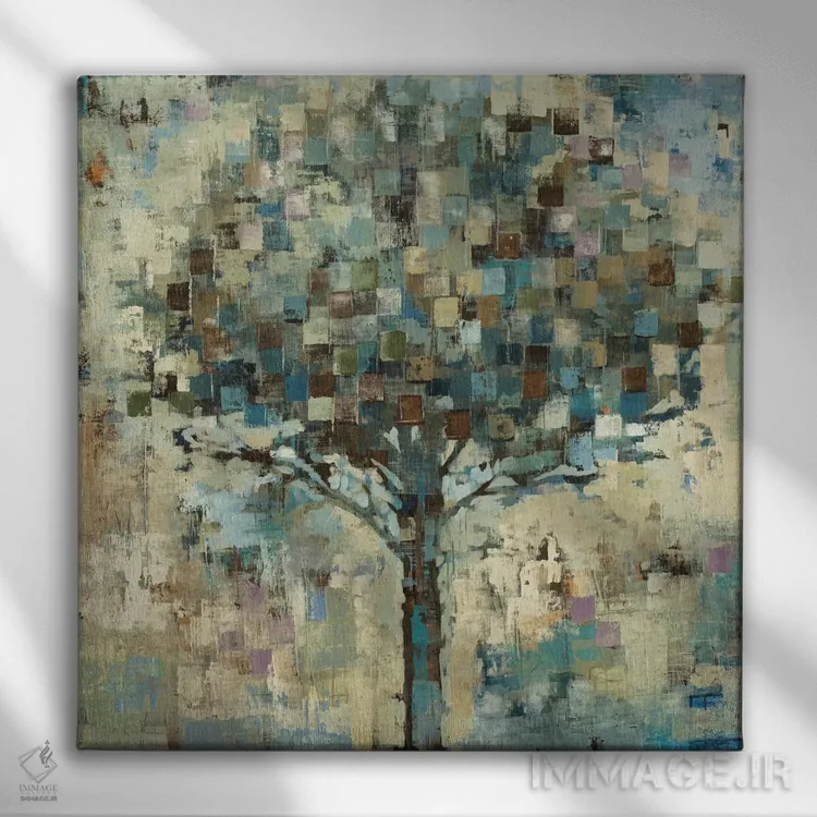 تابلو باران آفتابی اثر لیز جارباور - نمای روبهرو روی دیوار