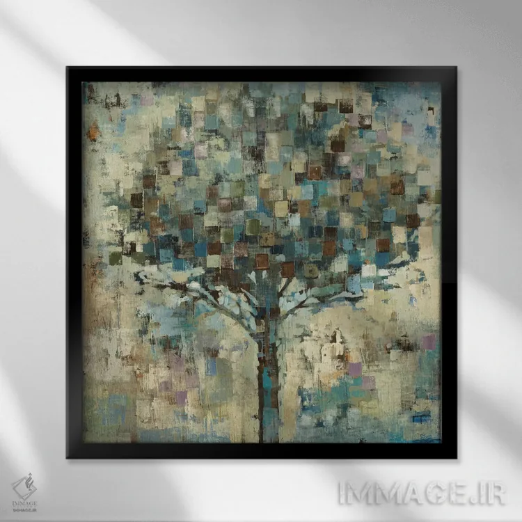 تابلو باران آفتابی اثر لیز جارباور - نمای قابدار مشکی