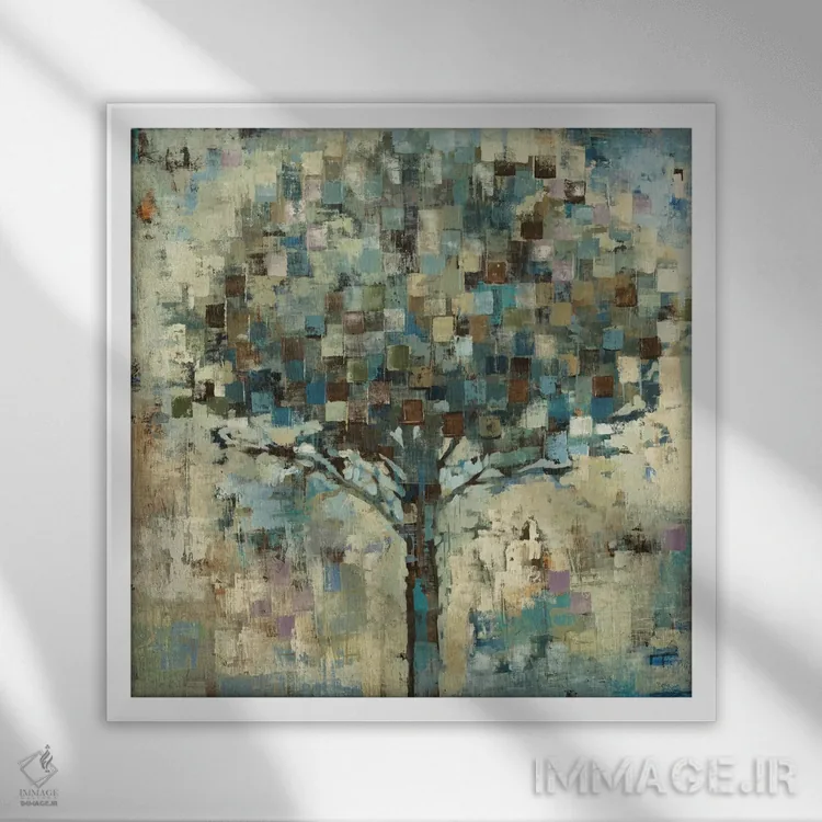 تابلو باران آفتابی اثر لیز جارباور - نمای قابدار سفید