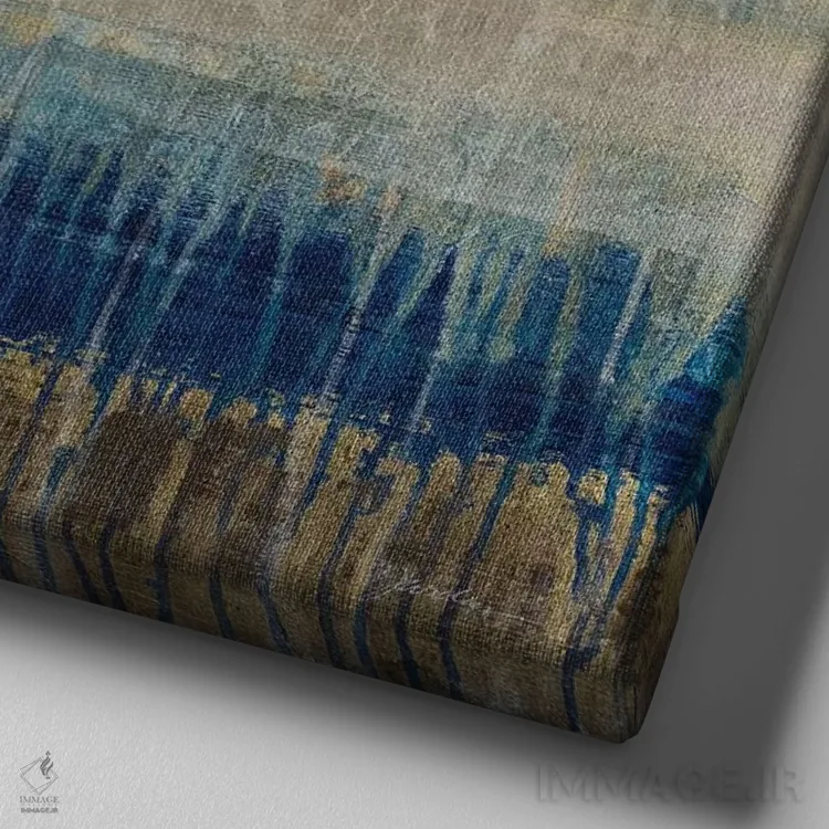 تابلو نسیمهای خنک اثر لیز جارباور - نمای نزدیک بافت بوم