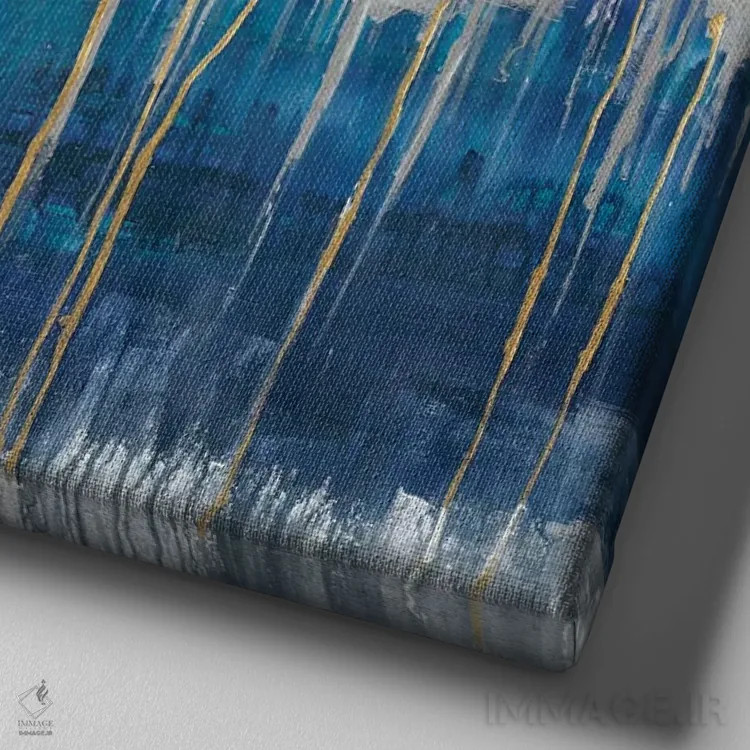 تابلو طبیعت ساده اثر لیز جارباور - نمای نزدیک بافت بوم