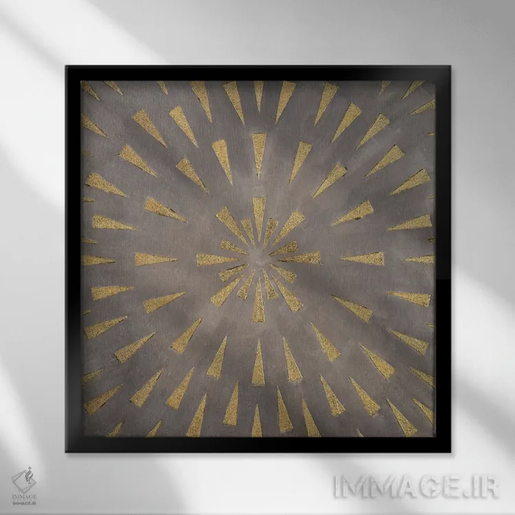 تابلو تابش ستارهای اثر لیز جارباور - نمای قابدار مشکی