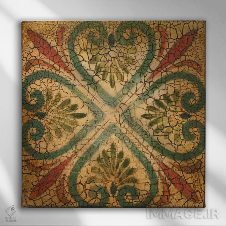 تابلو کاشیهای اسپانیایی ۶ اثر لیز جارباور - نمای روبهرو روی دیوار