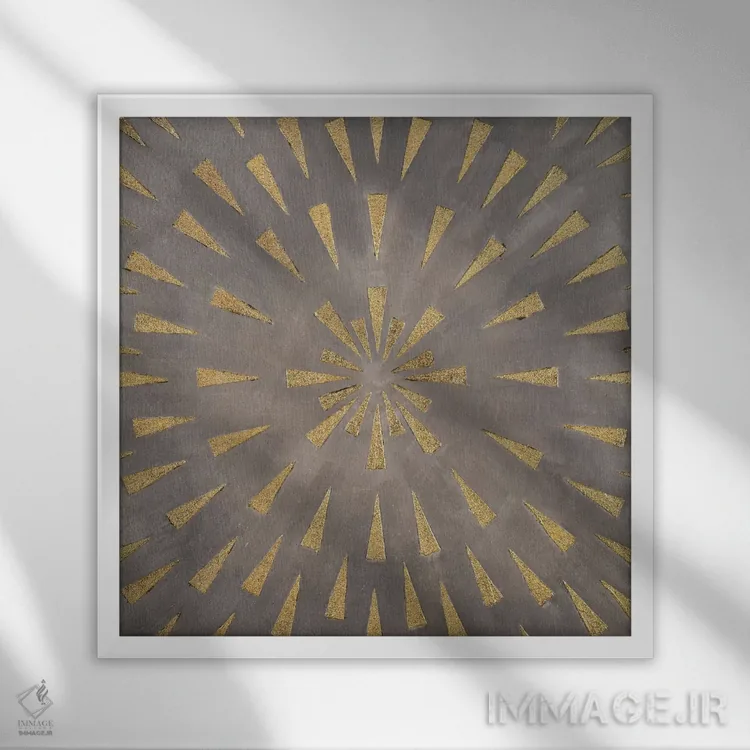 تابلو تابش ستارهای اثر لیز جارباور - نمای قابدار سفید