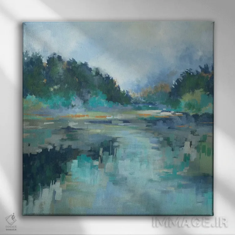 تابلو فضای آرام اثر لیز جارباور - نمای روبهرو روی دیوار