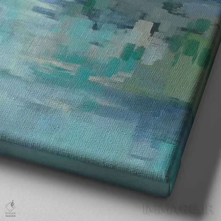 تابلو فضای آرام اثر لیز جارباور - نمای نزدیک بافت بوم