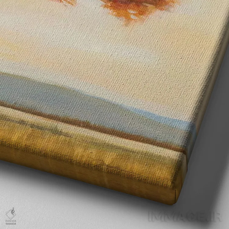 تابلو در پایان روز اثر لیز جارباور - نمای نزدیک بافت بوم