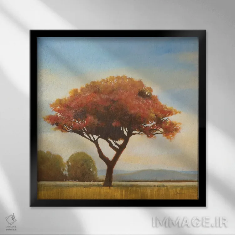 تابلو در پایان روز اثر لیز جارباور - نمای قابدار مشکی