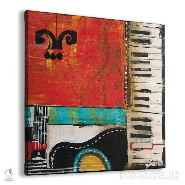 تابلو نت موسیقی ۴ اثر لیز جارباور - نمای پرسپکتیو محصول