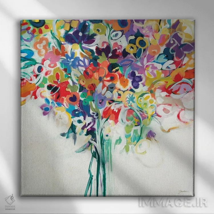 تابلو خوش و خرم تا ابد (پایان خوش) اثر لیز جارباور - نمای روبهرو روی دیوار