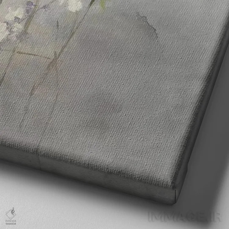 تابلو چه شیرین است اثر لیز جارباور - نمای نزدیک بافت بوم