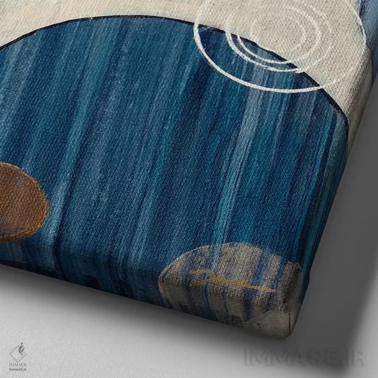 تابلو حبابهای خنک اثر لیز جارباور - نمای نزدیک بافت بوم