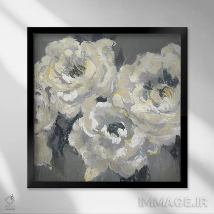 تابلو گاردنیا V1 اثر لیز جارباور - نمای قابدار مشکی