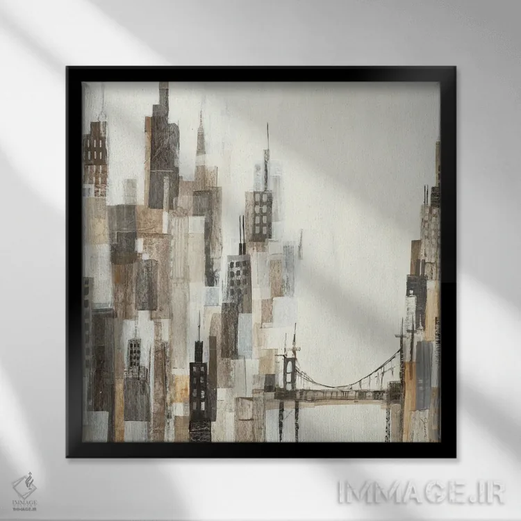 تابلو بندر مقصد (اصطلاح دریانوردی) اثر لیز جارباور - نمای قابدار مشکی