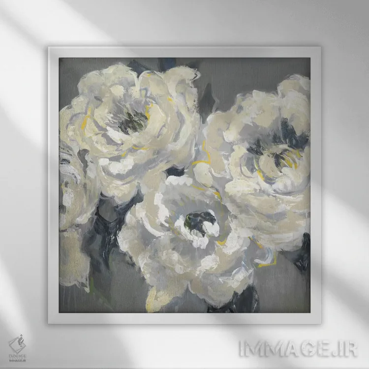 تابلو گاردنیا V1 اثر لیز جارباور - نمای قابدار سفید