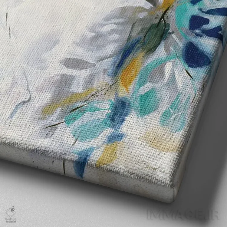 تابلو حرکتهای ملایم اثر لیز جارباور - نمای نزدیک بافت بوم