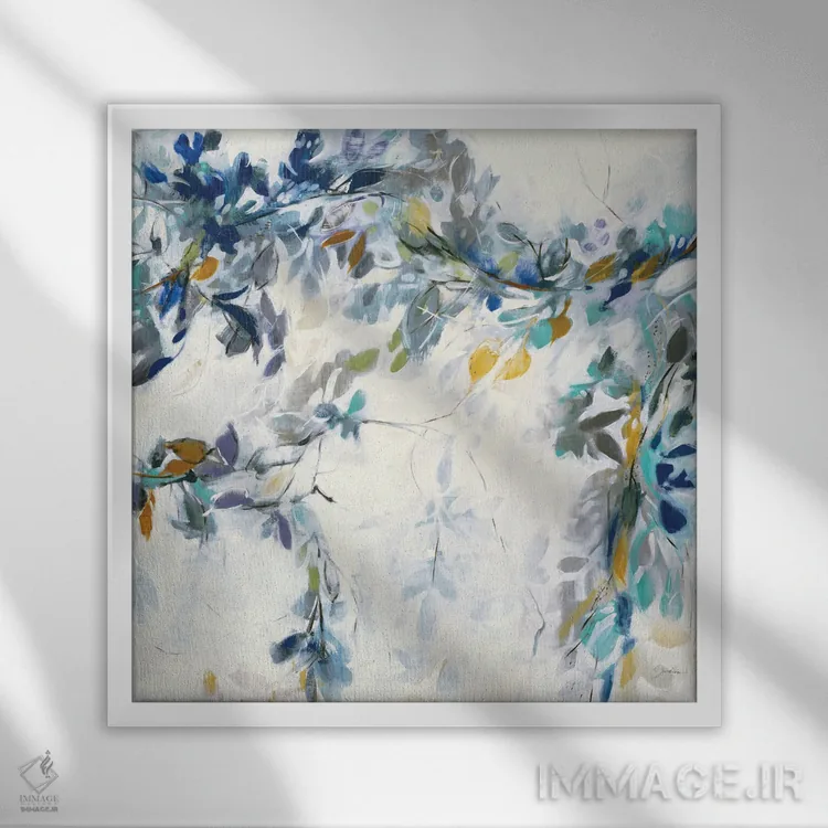 تابلو حرکتهای ملایم اثر لیز جارباور - نمای قابدار سفید