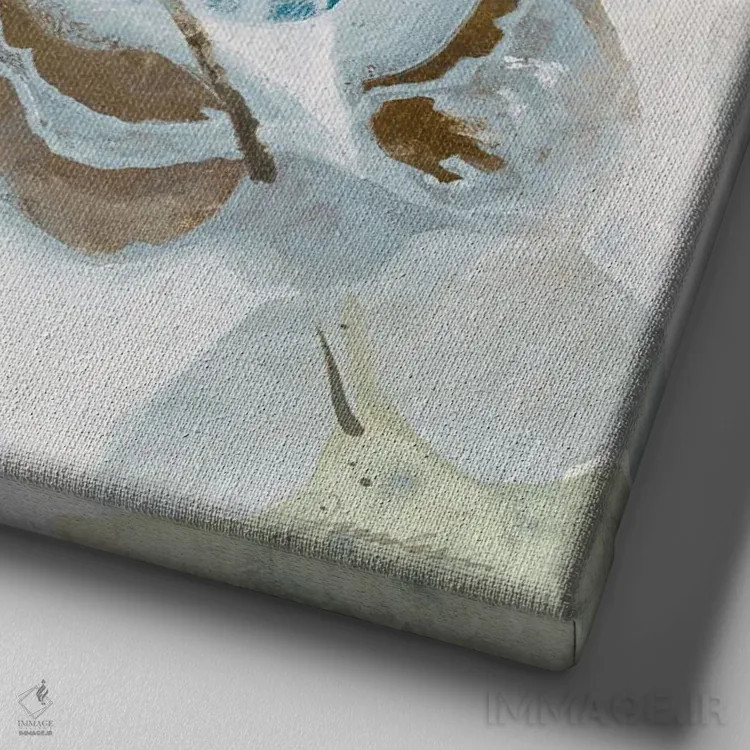 تابلو ماه نو ۱ اثر لیز جارباور - نمای نزدیک بافت بوم