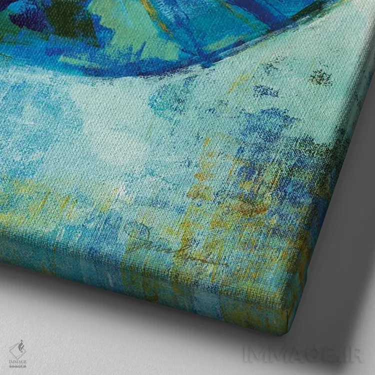 تابلو جاذبههای آفتابی ۴ اثر لیز جارباور - نمای نزدیک بافت بوم