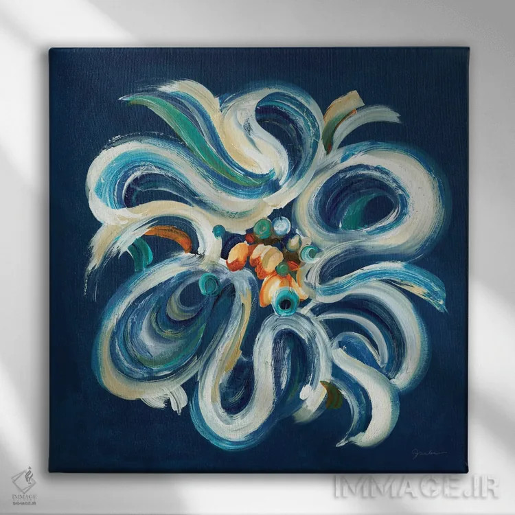 تابلو پیچش اثر لیز جارباور - نمای روبهرو روی دیوار