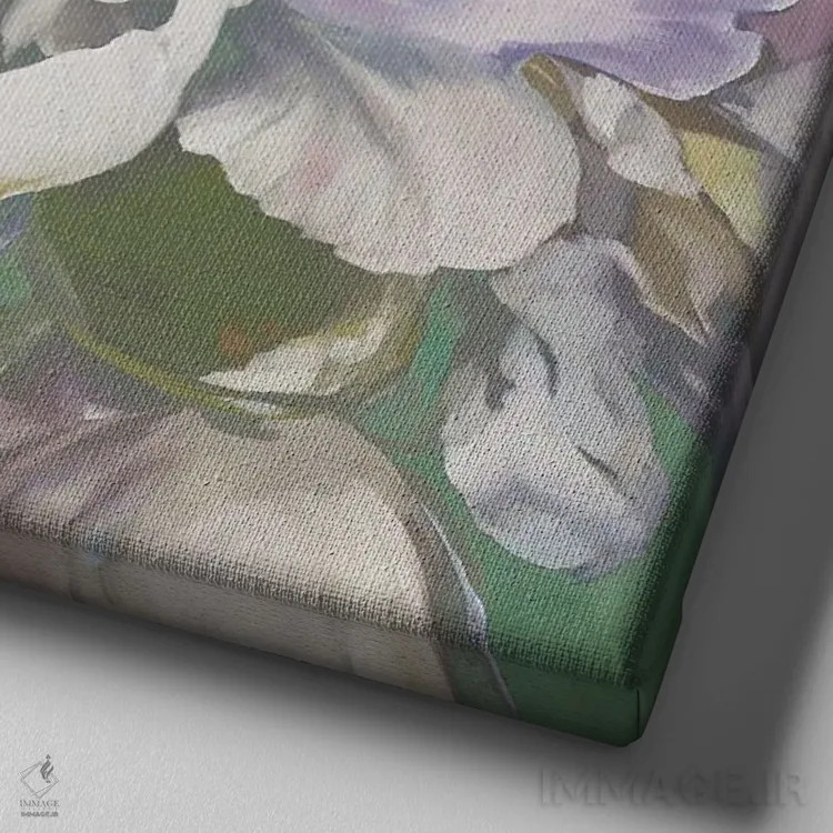 تابلو با قلبی باز اثر لیز جارباور - نمای نزدیک بافت بوم