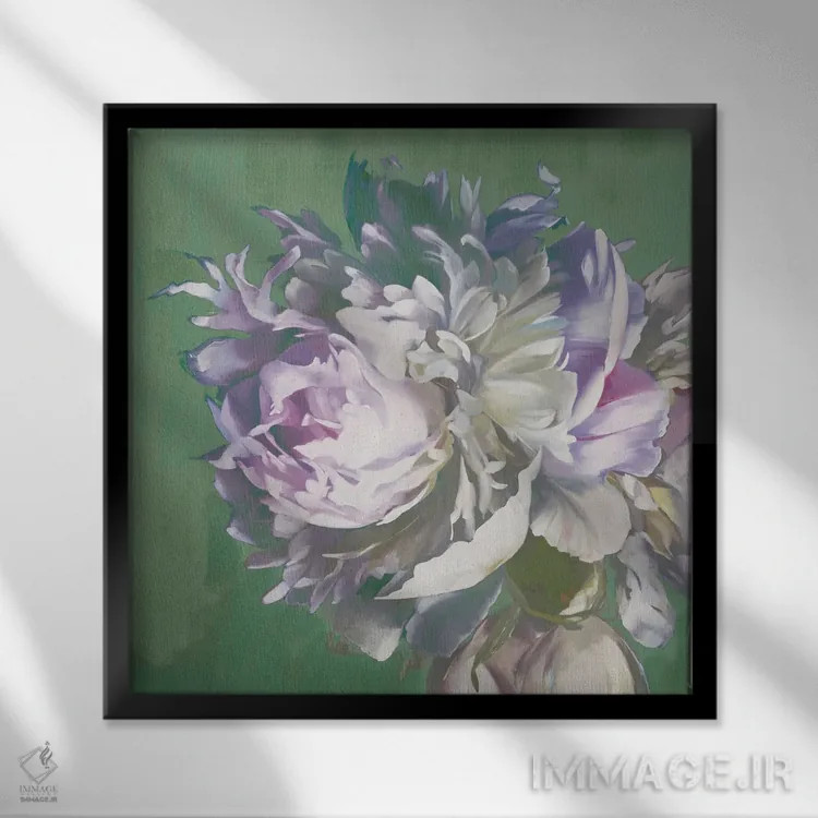 تابلو با قلبی باز اثر لیز جارباور - نمای قابدار مشکی