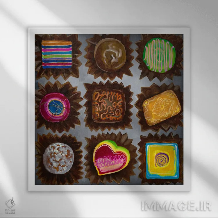 تابلو چشمنواز ۲ اثر لیز جارباور - نمای قابدار سفید