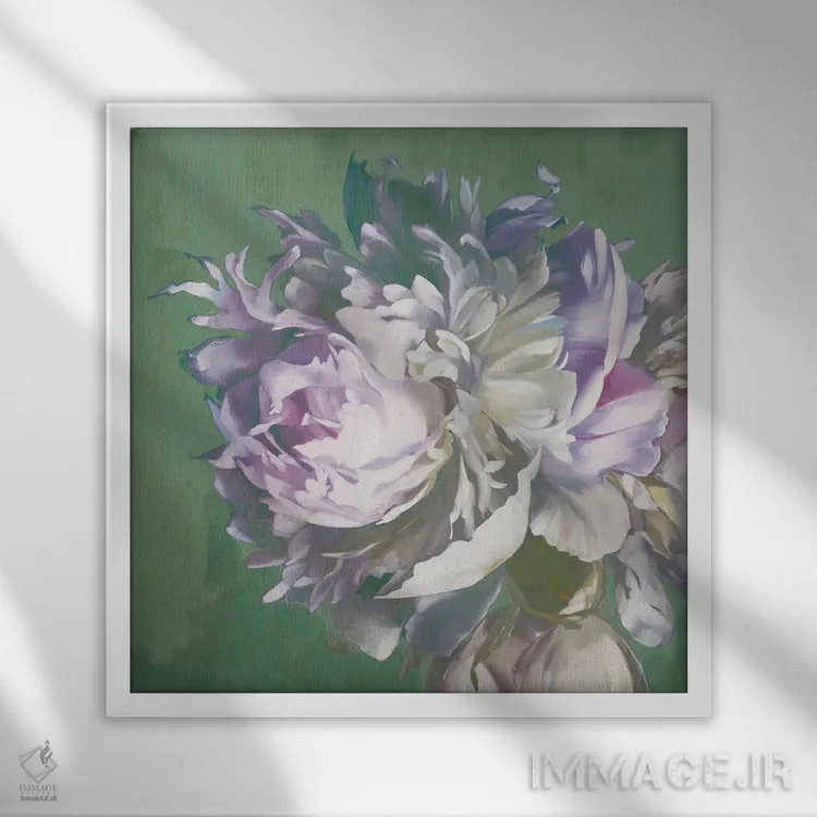 تابلو با قلبی باز اثر لیز جارباور - نمای قابدار سفید