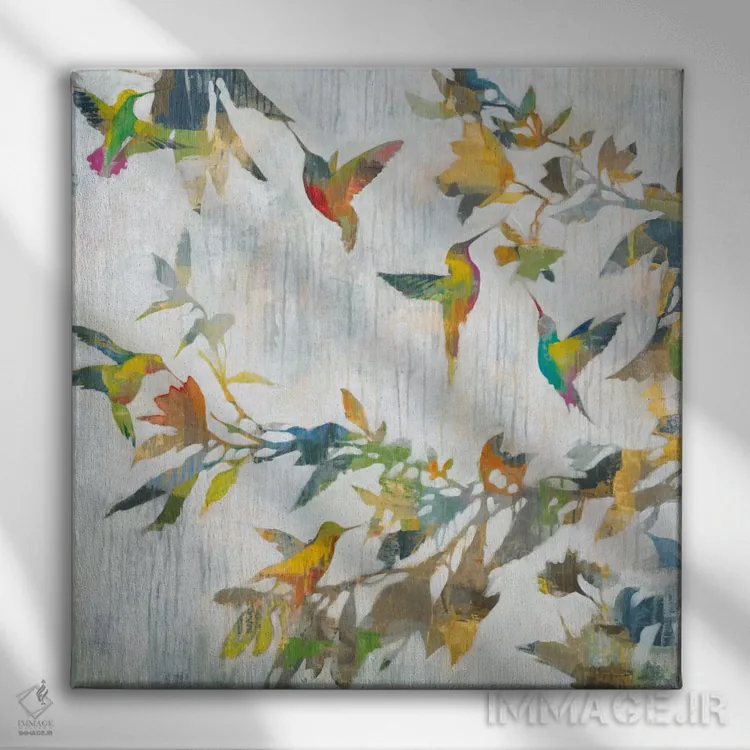 تابلو رقص هوایی اثر لیز جارباور - نمای روبهرو روی دیوار