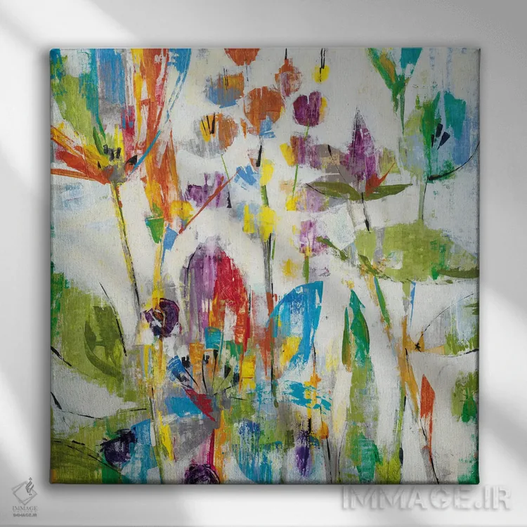 تابلو پارک حوضچه نیلوفر آبی اثر لیز جارباور - نمای روبهرو روی دیوار