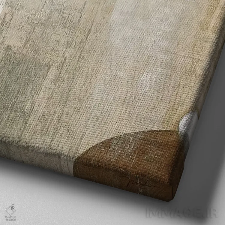 تابلو دایرههای مدرن اورلاندو II اثر لیز جارباور - نمای نزدیک بافت بوم