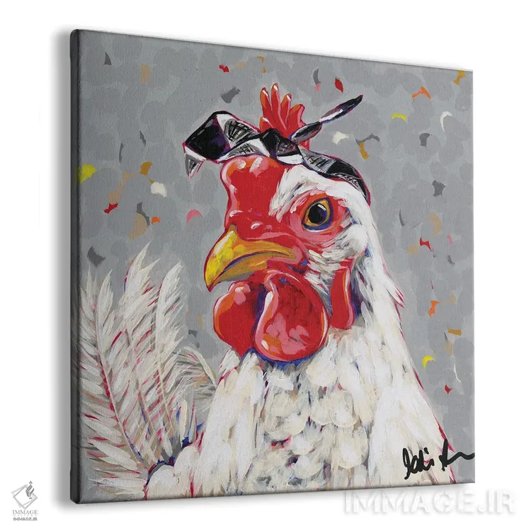 تابلو فارم پاپ-روزی (نام خاص؛ زاویه هنری) اثر جودی آگوستین - نمای پرسپکتیو محصول