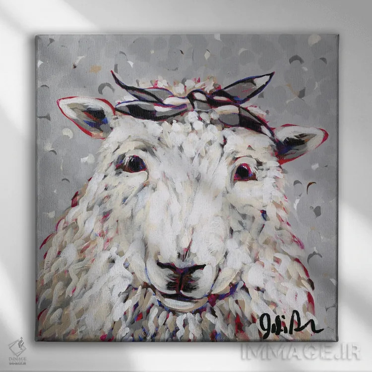 تابلو فارم پاپ-شلی (نام خاص؛ زاویه هنری) اثر جودی آگوستین - نمای روبهرو روی دیوار