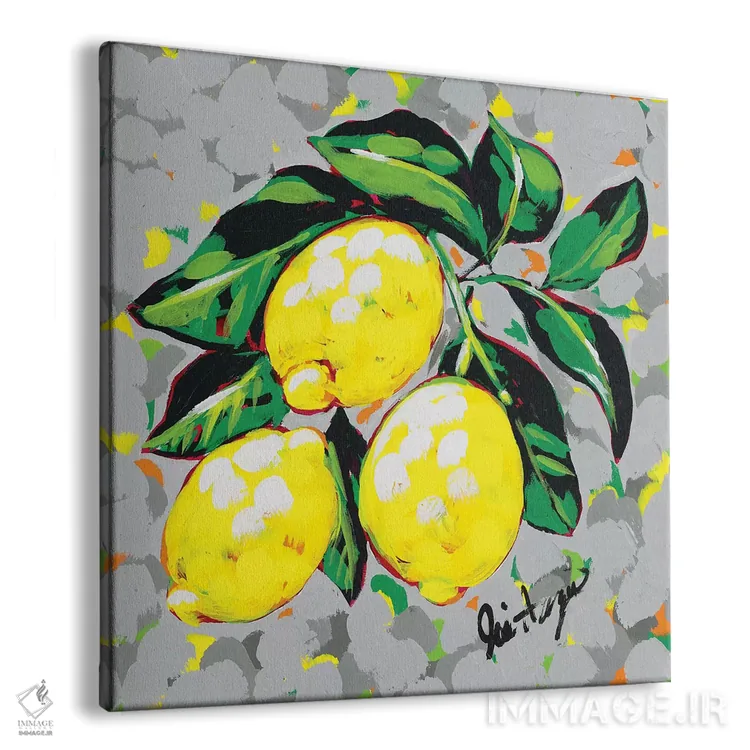 تابلو طرح لیموها اثر جودی آگوستین - نمای پرسپکتیو محصول