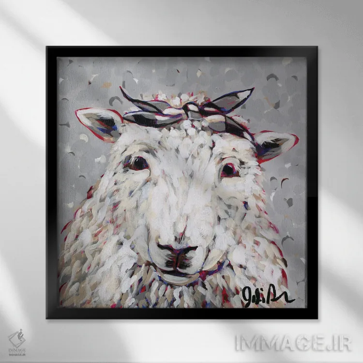 تابلو فارم پاپ-شلی (نام خاص؛ زاویه هنری) اثر جودی آگوستین - نمای قابدار مشکی