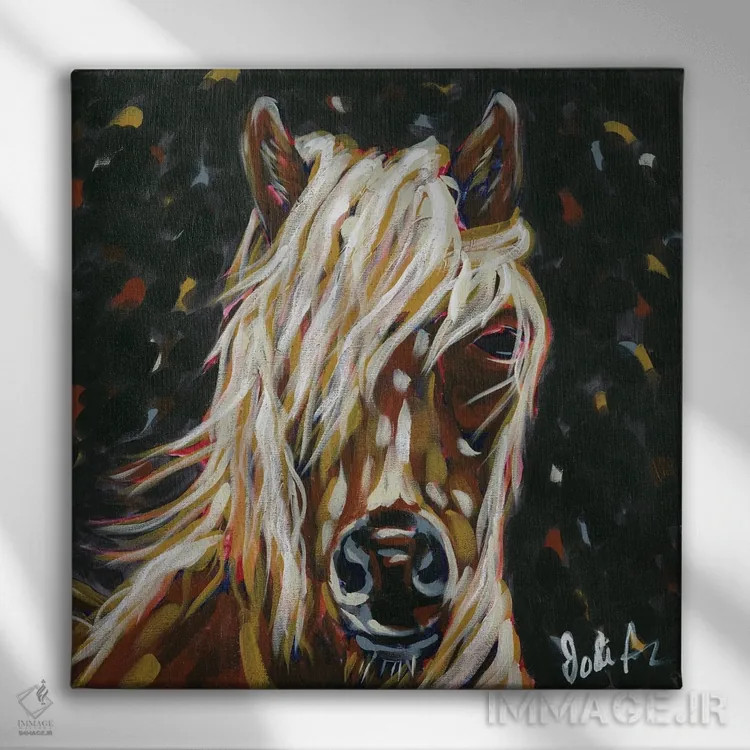 تابلو بلاندی (نام خاص یا موی بور) اثر جودی آگوستین - نمای روبهرو روی دیوار