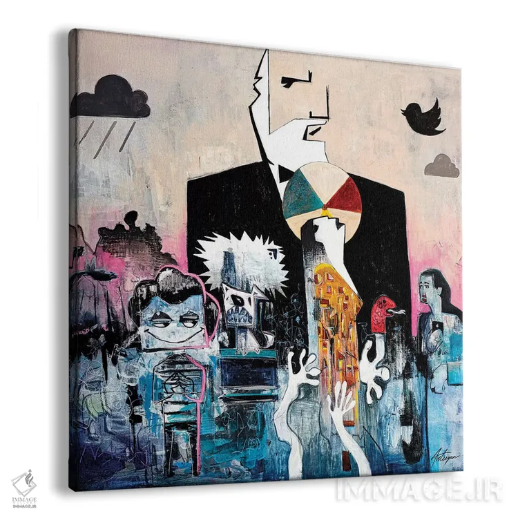 تابلو پیامآوران اثر جک آوتیسیان - نمای پرسپکتیو محصول