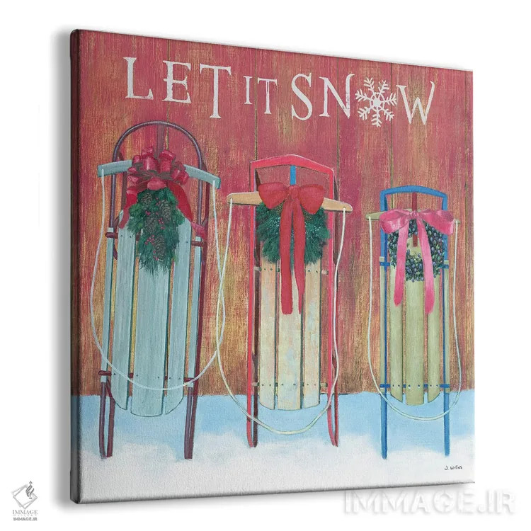 تابلو بگذار برف ببارد اثر جیمز وینس - نمای پرسپکتیو محصول