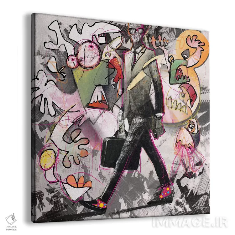 تابلو فرد تنها اثر جک آوتیسیان - نمای پرسپکتیو محصول