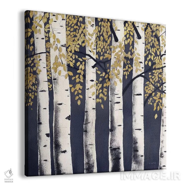 تابلو جنگل تازه نیلی II اثر جیمز وینس - نمای پرسپکتیو محصول