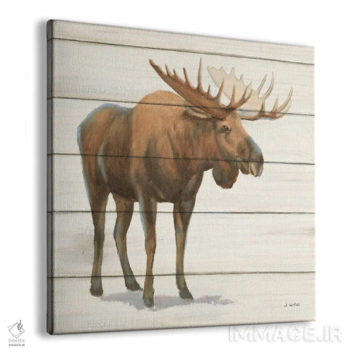 تابلو طبیعت شمالی VI روی چوب اثر جیمز وینس - نمای پرسپکتیو محصول