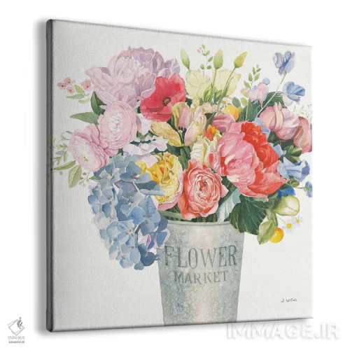 تابلو دسته گل بوهمی XVII اثر جیمز وینس - نمای پرسپکتیو محصول