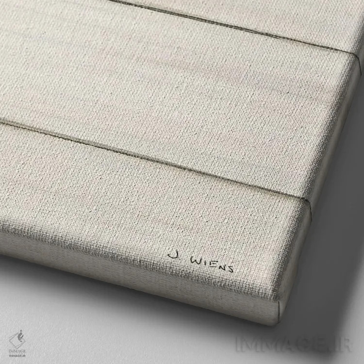 تابلو طبیعت شمالی VI روی چوب اثر جیمز وینس - نمای نزدیک بافت بوم