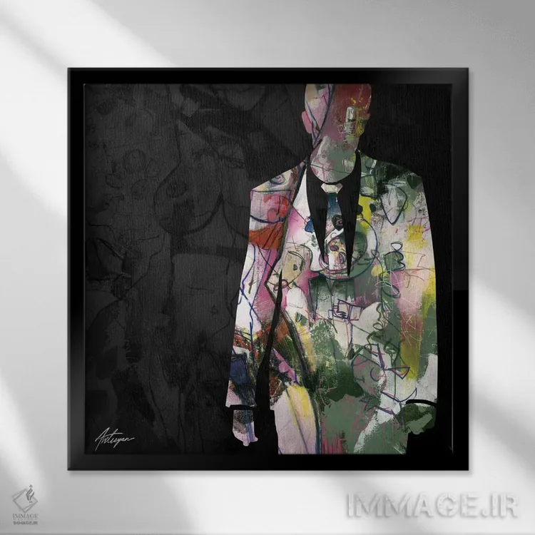 تابلو گفتوگوها IV اثر جک آوتیسیان - نمای قابدار مشکی