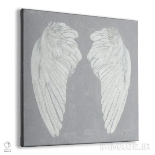 تابلو بالها شماره یک روی خاکستری (برگشته) اثر جیمز وینس - نمای پرسپکتیو محصول