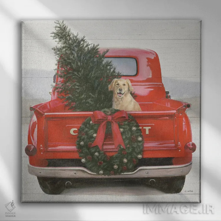 تابلو کریسمس در نواحی مرکزی IV (برش) اثر جیمز وینس - نمای روبهرو روی دیوار