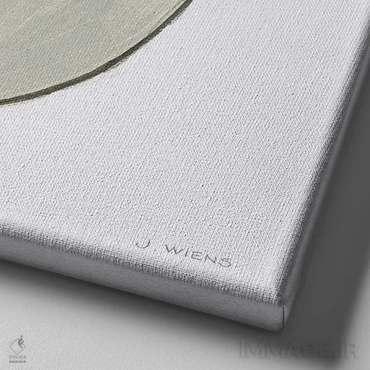 تابلو ماه اثر جیمز وینس - نمای نزدیک بافت بوم