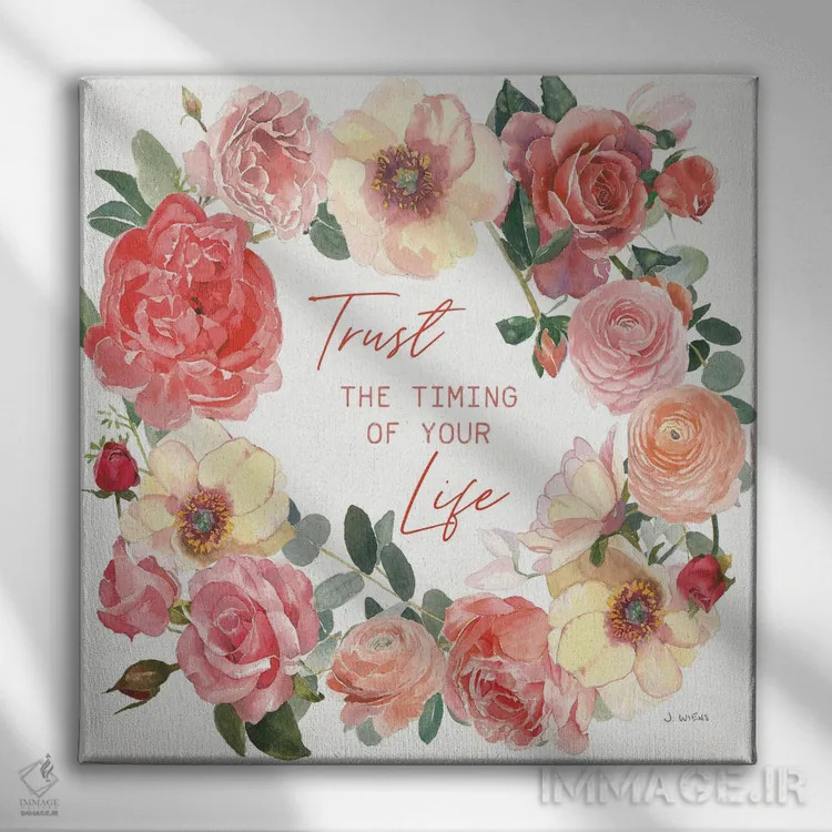 تابلو دستهگل بوهو شش اثر جیمز وینس - نمای روبهرو روی دیوار