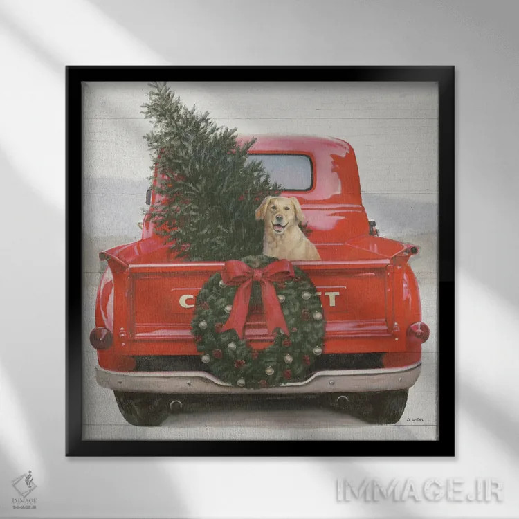 تابلو کریسمس در نواحی مرکزی IV (برش) اثر جیمز وینس - نمای قابدار مشکی