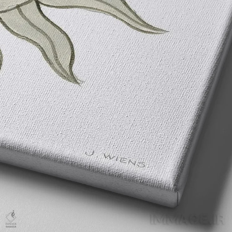 تابلو خورشید اثر جیمز وینس - نمای نزدیک بافت بوم